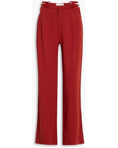 Dion Lee Crepe Straight-leg Pants - Red