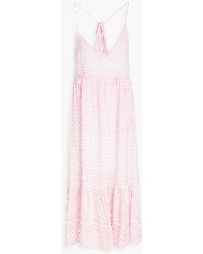 Heidi Klein Printed Woven Midi Dress - Pink