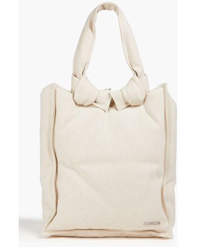 Jacquemus Knotted Shell Tote - Natural