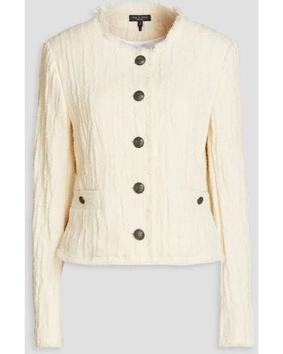 Rag & Bone Annalise Cotton-tweed Jacket - Natural