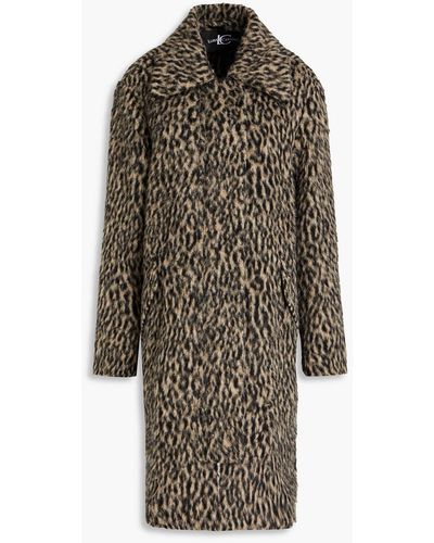 Luisa Cerano Leopard-print Faux Shearling Coat - Multicolor