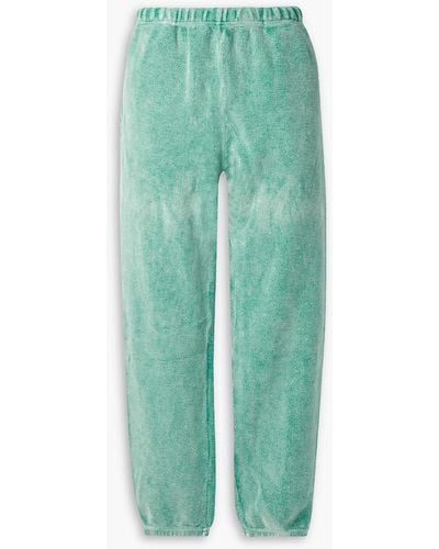 Les Tien Cotton-fleece Track Pants - Green