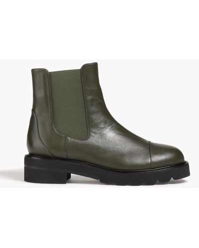 Stuart Weitzman Frankie Leather Chelsea Boots - Green