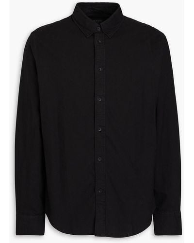 Rag & Bone Fit 2 Tomlin Cotton Oxford Shirt - Black
