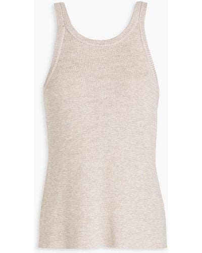 Magda Butrym Wool, Silk And Cashmere-blend Tank - Natural