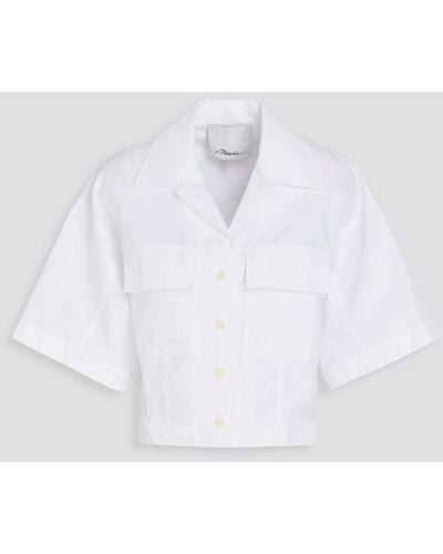 3.1 Phillip Lim Cotton-blend Poplin Shirt - White