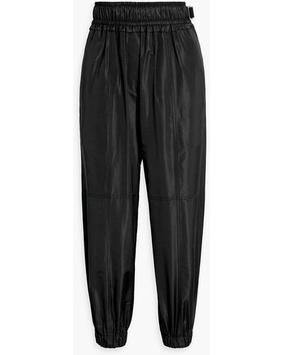 Proenza Schouler Cropped Shell Track Pants - Black