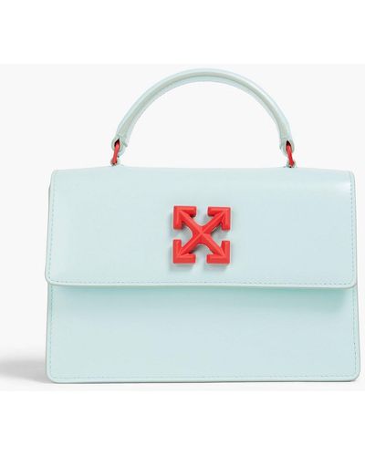 Off-White c/o Virgil Abloh Jitney 1.4 Leather Tote - Blue