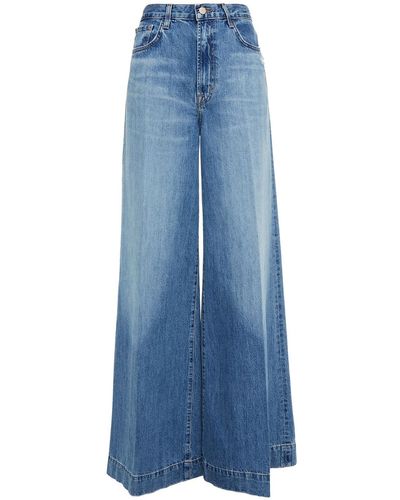 J Brand High-rise Wide-leg Jeans - Blue