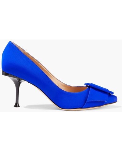 Sergio Rossi Buckled Scuba Court Shoes - Blue