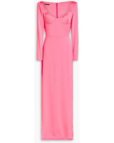 Alex Perry Satin-crepe Gown - Pink