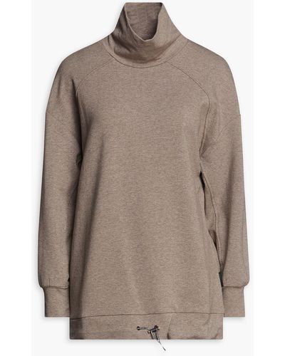 Varley Morrison Mélange French Cotton-blend Terry Sweatshirt - Natural