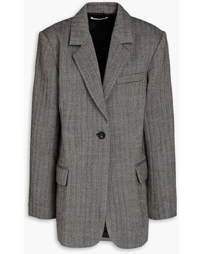 Co. Herringbone Wool Blazer - Grey