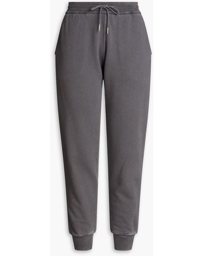 Thom Browne French Cotton-terry Track Trousers - Grey