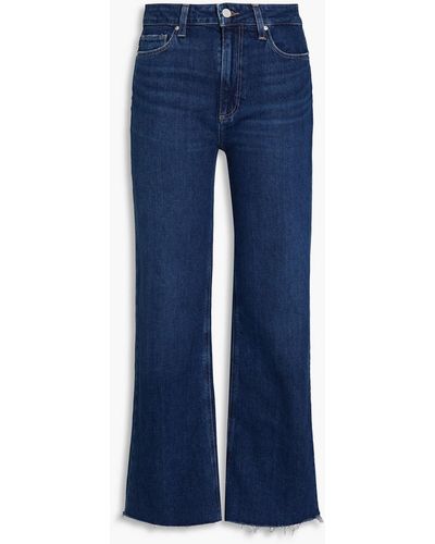 PAIGE Leenah High-rise Wide-leg Jeans - Blue