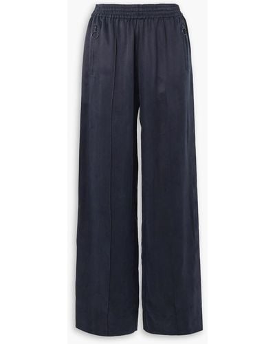 See By Chloé Satin Wide-leg Trousers - Blue