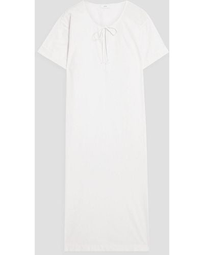 Onia Cotton-poplin Midi Dress - White