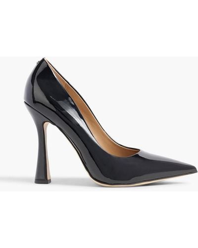 Sam Edelman Antonia Faux Patent-leather Court Shoes - Black