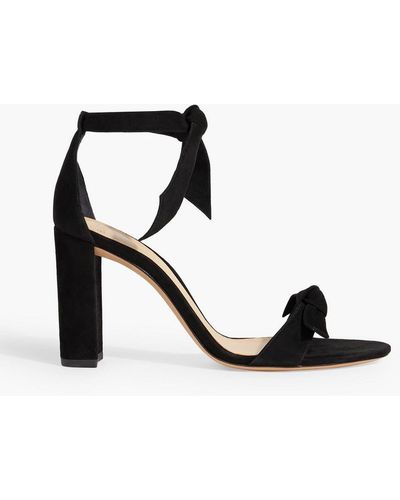 Alexandre Birman Clarita Bow-detailed Suede Sandals - Black