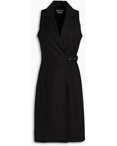 Boutique Moschino Cotton-blend Mini Dress - Black