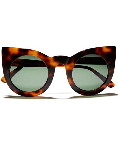 Le Monde Beryl Butterfly-frame Tortoiseshell Acetate Sunglasses - Multicolour