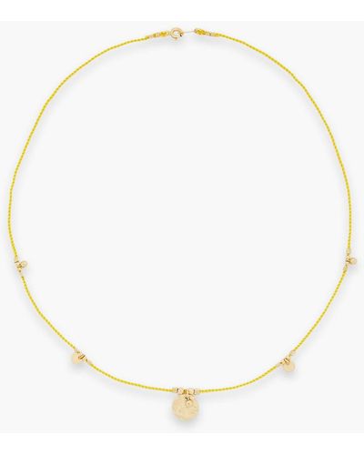 Zimmermann Gold-tone Cord Necklace - White