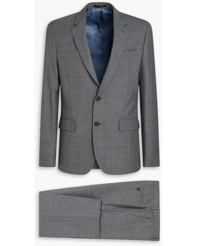 Paul Smith Fit 2 Grain De Poudre Wool Suit - Gray