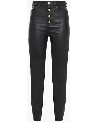 SPRWMN Leather Skinny Trousers - Black