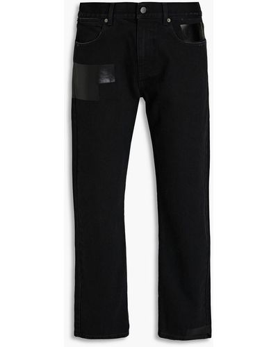 McQ Jeans mit schmalem bein aus beschichtetem denim - Schwarz