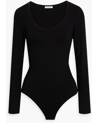 Iris & Ink Josie Jersey Bodysuit - Black