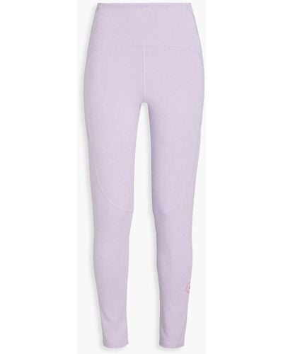 adidas By Stella McCartney Modal-blend Jersey leggings - Purple