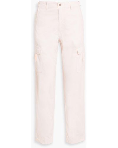 EB DENIM Cotton-twill Cargo Pants - Pink