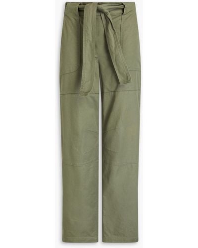 Jonathan Simkhai Glendon Stretch-cotton Cargo Trousers - Green