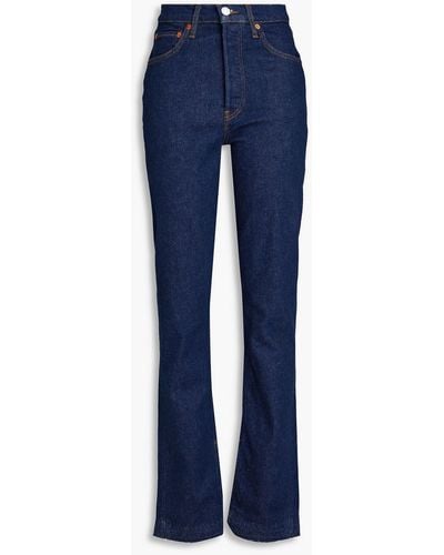 RE/DONE 70s hoch sitzende bootcut-jeans - Blau