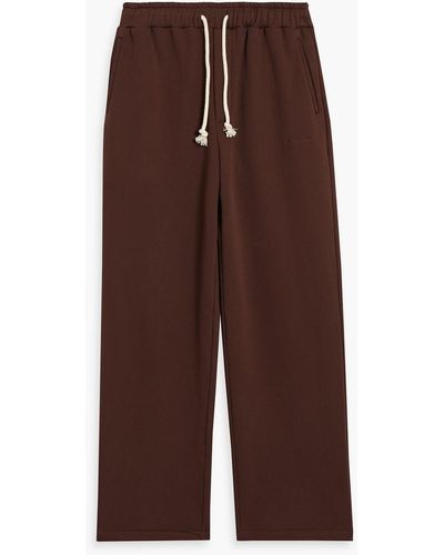 LE17SEPTEMBRE Cotton-fleece Sweatpants - Brown