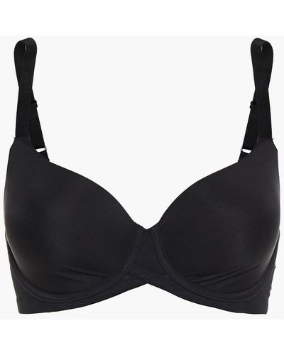 Wacoal Ultimate Side Smoother Stretch-jersey Underwired Contour Bra - Black