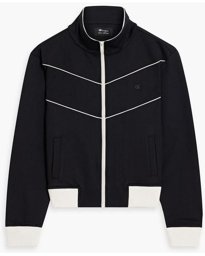 Nili Lotan Two-tone Jersey Jacket - Black