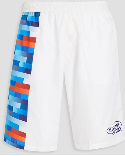 Missoni Long-length Printed Swim Shorts - Blue