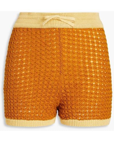 Rejina Pyo Dani Knitted Shorts - Orange