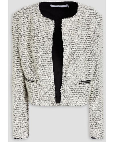 IRO Ledisi jacke aus bouclé-tweed - Weiß
