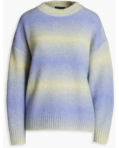Rag & Bone Holly Dégradé Alpaca-blend Sweater - Blue