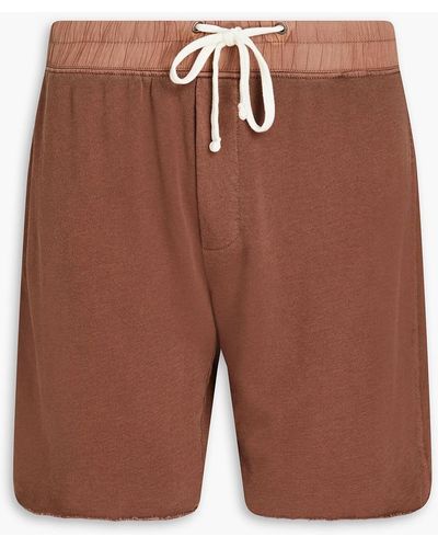 James Perse French Supima Cotton-terry Shorts - Brown