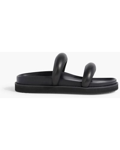 Jonathan Simkhai Lupita Padded Leather Sandals - Black