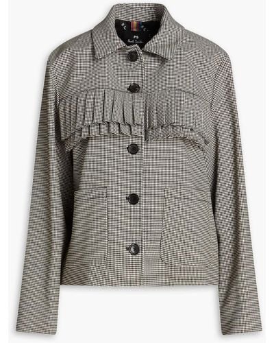 Paul Smith Jacke aus tweed mit falten - Grau