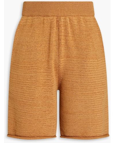 Missing You Already Knitted Shorts - Orange