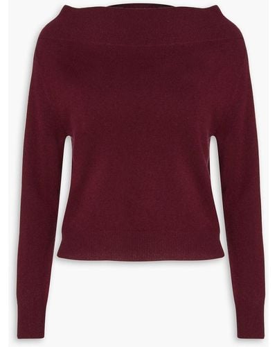 Altuzarra Off-the-shoulder Cashmere Sweater - Red