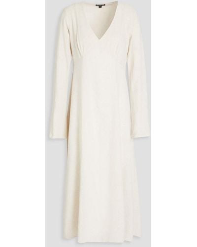 James Perse Textured Woven Midi Dress - White