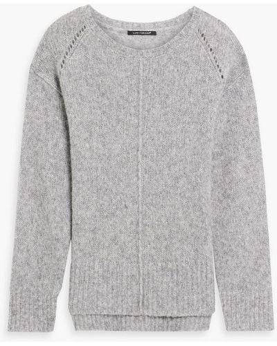 Luisa Cerano Brushed Knitted Sweater - Gray
