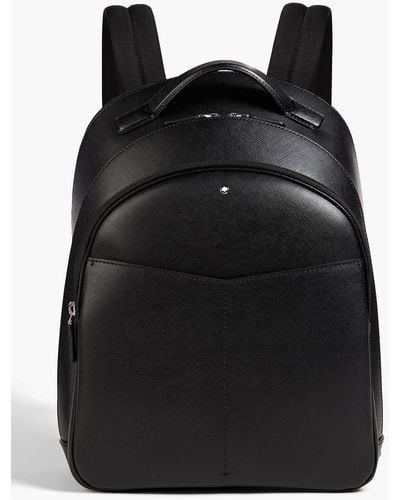 Montblanc Textured-leather Backpack - Black