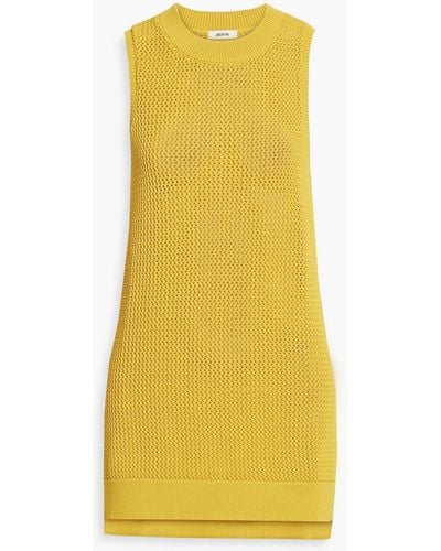 Jason Wu Pointelle-knit Tunic - Yellow
